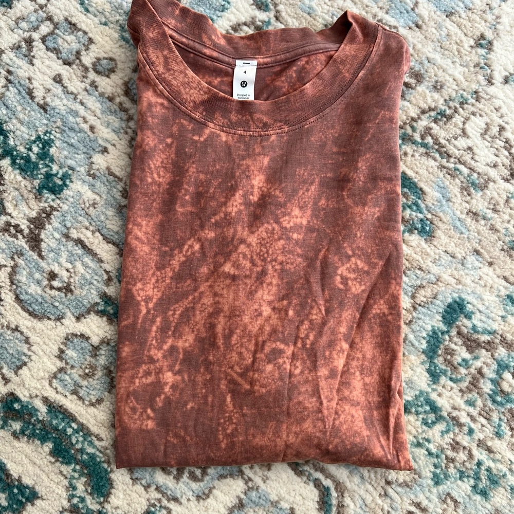 Lululemon All Yours Tank Cloudy Wash Cacao size 4
